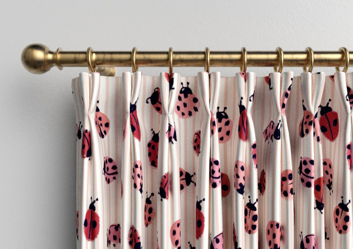 Wee Blue Bell Little Ladybirds, Poppy - Made to Measure Curtains - Image 10